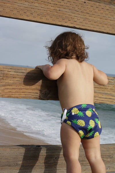 Blue Pineapples Nageuret Premium Reusable Swim Diaper