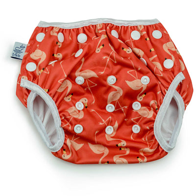 Flamingos Nageuret Girls Reusable Swim Diaper by Beau & Belle Littles