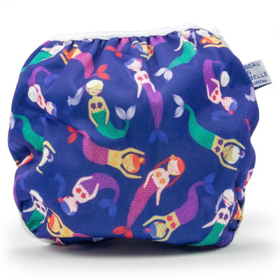 Mermaids Nageuret Premium Reusable Swim Diaper, Adjustable 0-3 Years