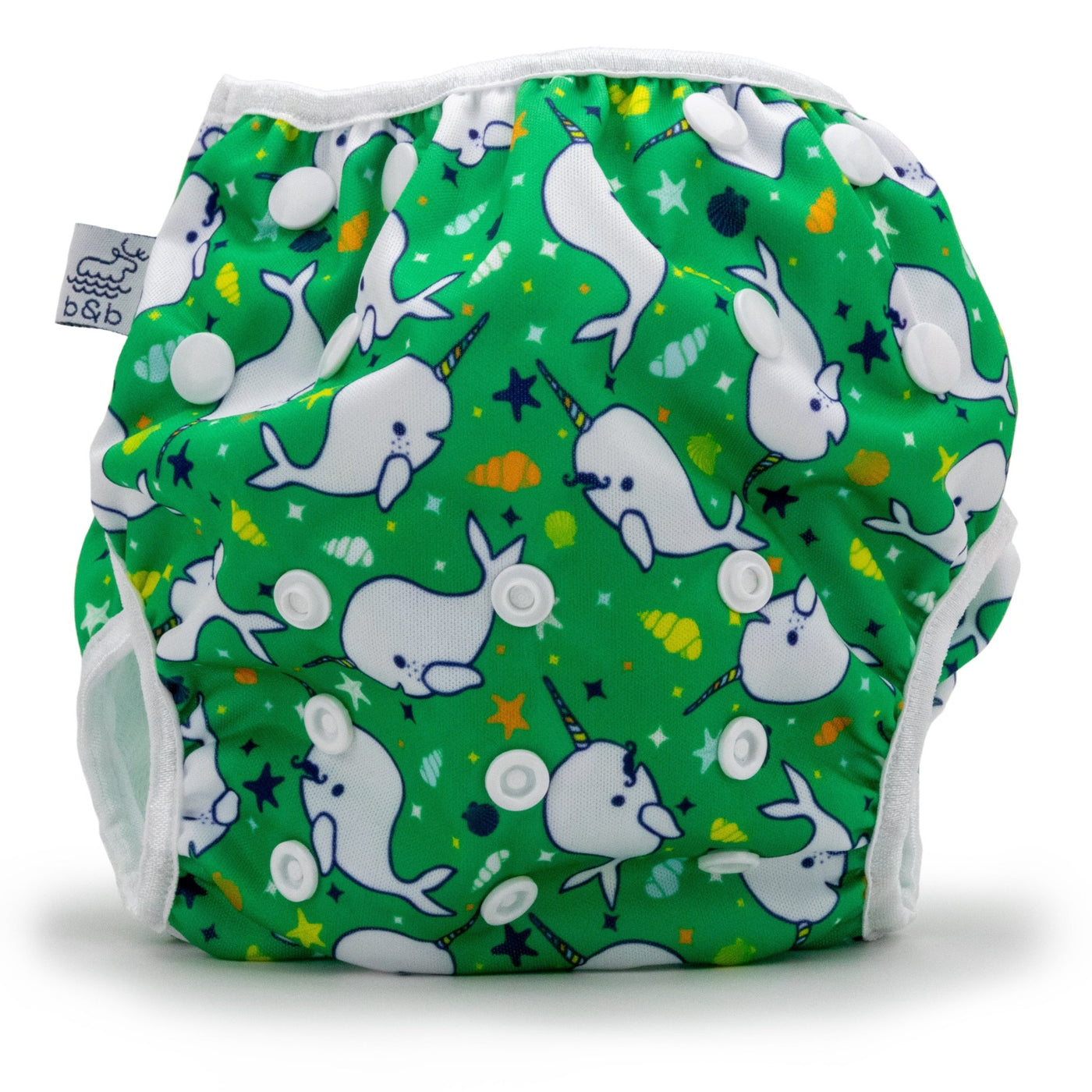 Narwhals 0-3 years Nageuret  Swim Diaper (Green)