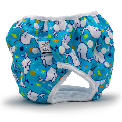 Narwhals 2-5 years Nageuret Swim Diaper (Light Blue)