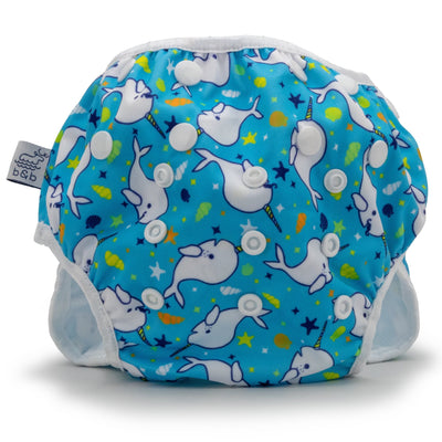 Narwhals 2-5 years Nageuret Swim Diaper (Light Blue)