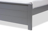 Catalina Modern Classic Mission Style Grey-Finished Wood Twin Platform Bed