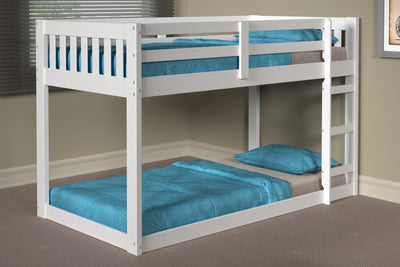 Carter Twin Over Twin Low Mission Bunk Bed