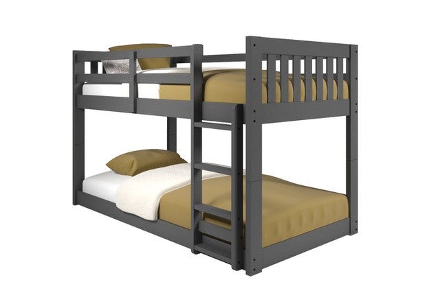 Carter Twin Over Twin Low Mission Bunk Bed
