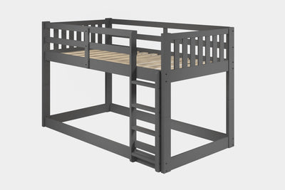 Carter Twin Over Twin Low Mission Bunk Bed