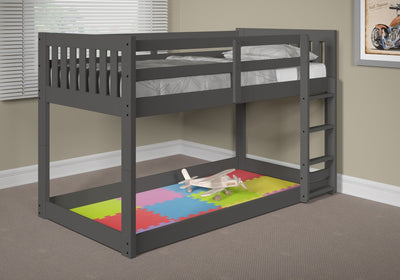 Carter Twin Over Twin Low Mission Bunk Bed