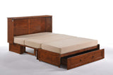 Clover Queen Murphy Cabinet Bed with Mattress