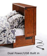 Clover Queen Murphy Cabinet Bed with Mattress