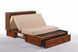Clover Queen Murphy Cabinet Bed with Mattress