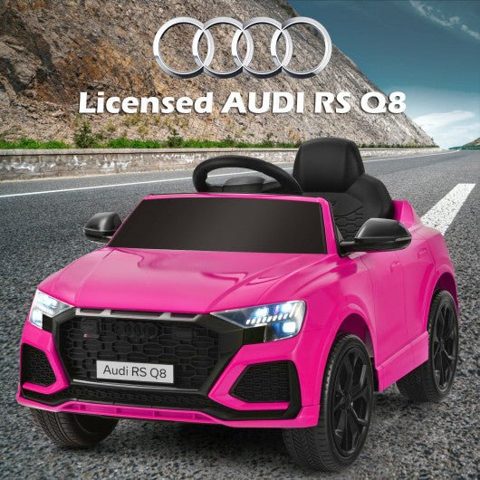 Pink Audi Q8 Kids Cars to Drive with Remote Control