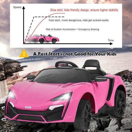 Kids Pink Electric Vehicle with Lights