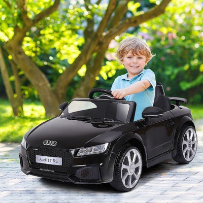 Black Audi TT RS Electric Kids Riding Car