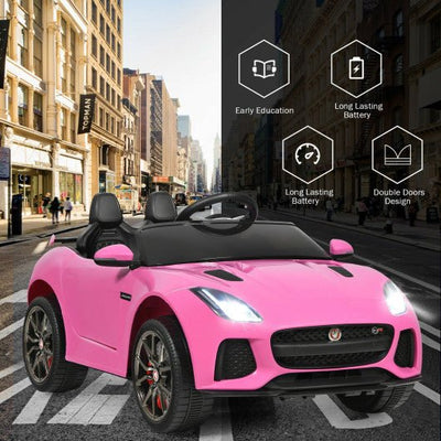 Jaguar F-Type Kids Ride On Car-Pink