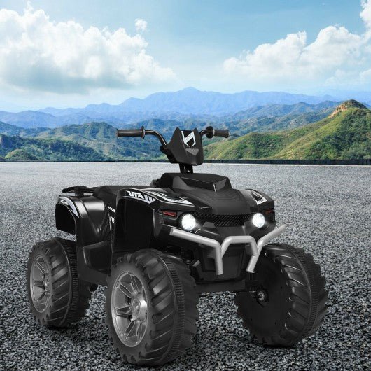 Kids Black 4-Wheeler ATV Quad Car 