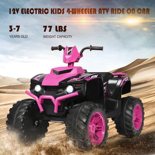 Pink 12 volt 4 wheeler top