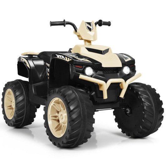 Yellow 12V Kids Electric 4-Wheeler ATV Quad