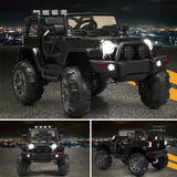 Kids Remote Control Riding Truck Car with LED Lights
