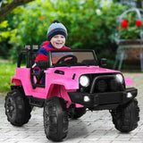 Pink 12V Kids Remote Control Riding Truck Car