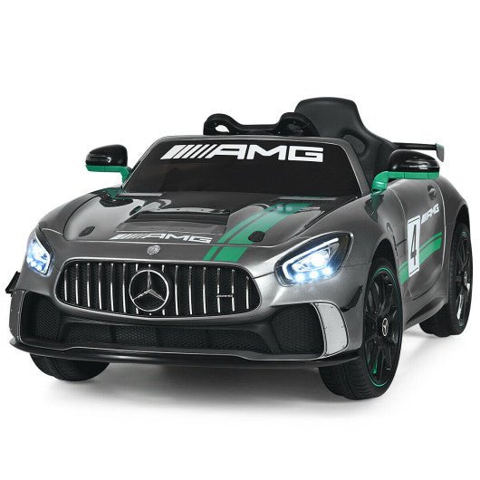 12V Kids Ride On Car with Remote Control-Silver Gray