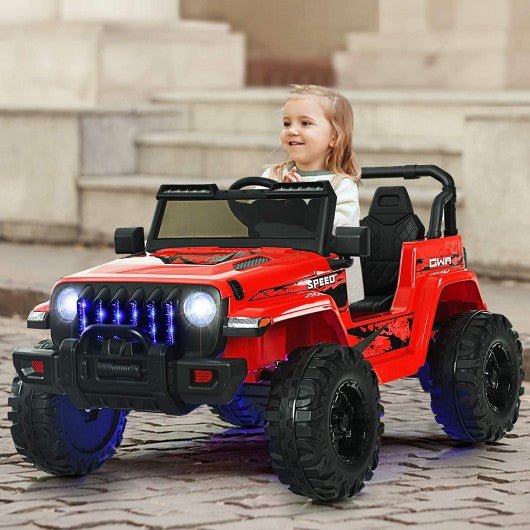 12V Kids Ride-on Jeep Car-Red