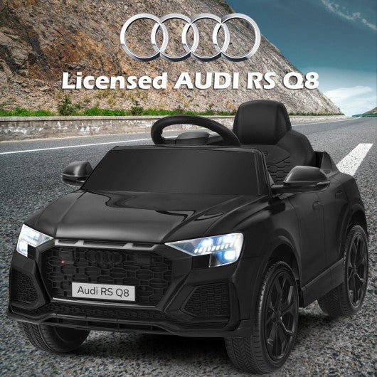 12V Audi Q8 Kids Cars to Drive with Remote Control-Black