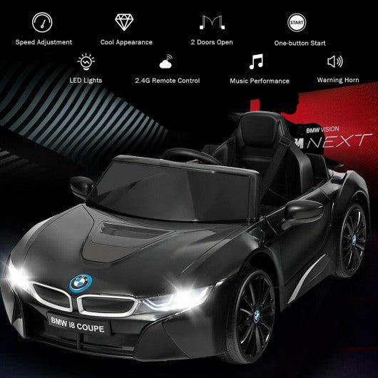 12V Licensed BMW i8 Kids Ride On Car Black