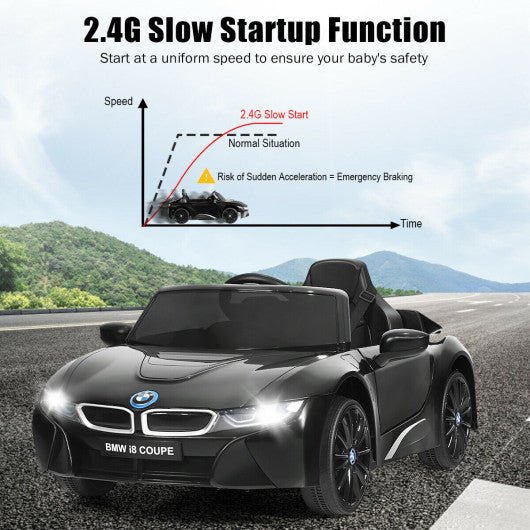 12V Licensed BMW Kids Ride On Car with Remote Control-Black