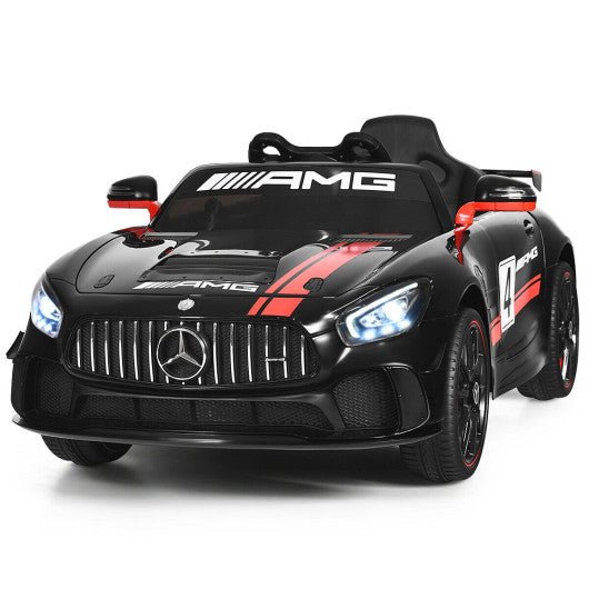 12V Mercedes Benz AMG Licensed Kids Ride On Car with 2.4G Remote Control and Swing Function-Black