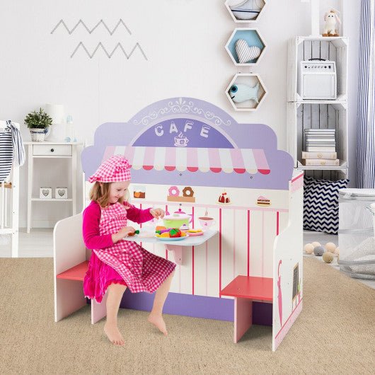 2 in 1 Kitchen and Cafe Pretend Cooking Playset