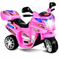 3 Wheel Kids Ride On Motorcycle 6V Battery Powered Electric Toy Power Bicyle New-pink