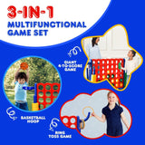 2.5 Feet 4-to-Score Giant Game Set