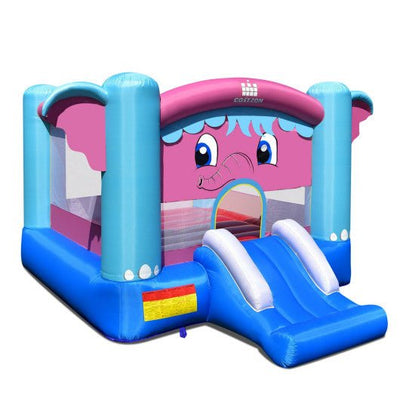 3-in-1 Elephant Theme Inflatable Castle without Blower