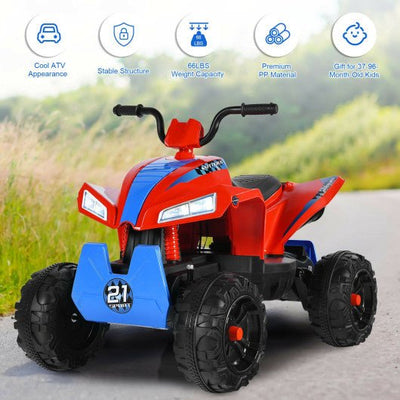 4 Wheels Quad Spring Suspension Kids Ride On ATV-Red