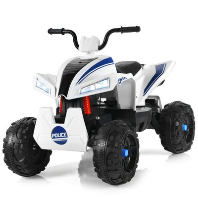 4 Wheels Quad Spring Suspension Kids Ride On ATV-White