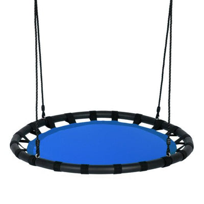 40" Flying Saucer Round Swing Kids Play Set-Blue