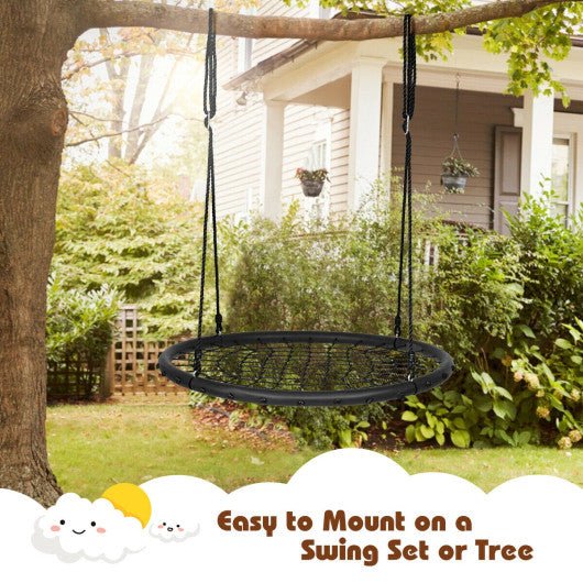 40'' Spider Web Tree Swing Set-Black