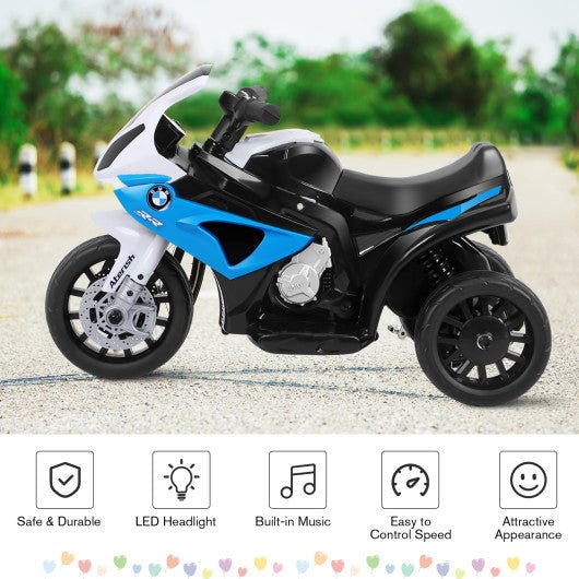 6V 3 Wheel Kids Motorcycle-Blue