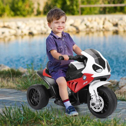 6V Kids 3 Wheels Riding BMW Licensed Electric Motorcycle-Red