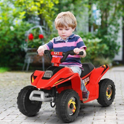 6V Kids Electric ATV 4 Wheels Ride-On Toy -Red