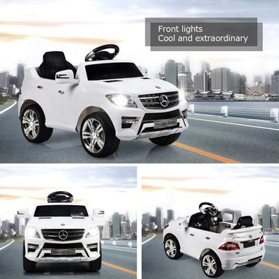 6V Mercedes Benz Kids Ride on Car with MP3+RC-White