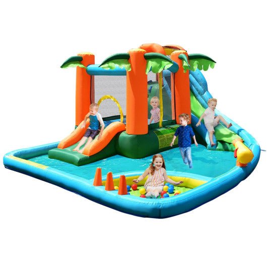 7 in1 Inflatable Slide Bouncer with Two Slides