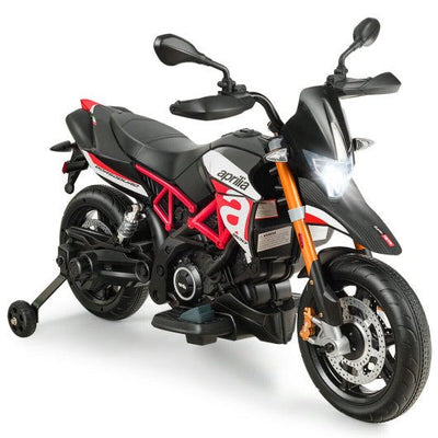 Aprilia Licensed 12V Kids Ride-On Motorcycle-Red