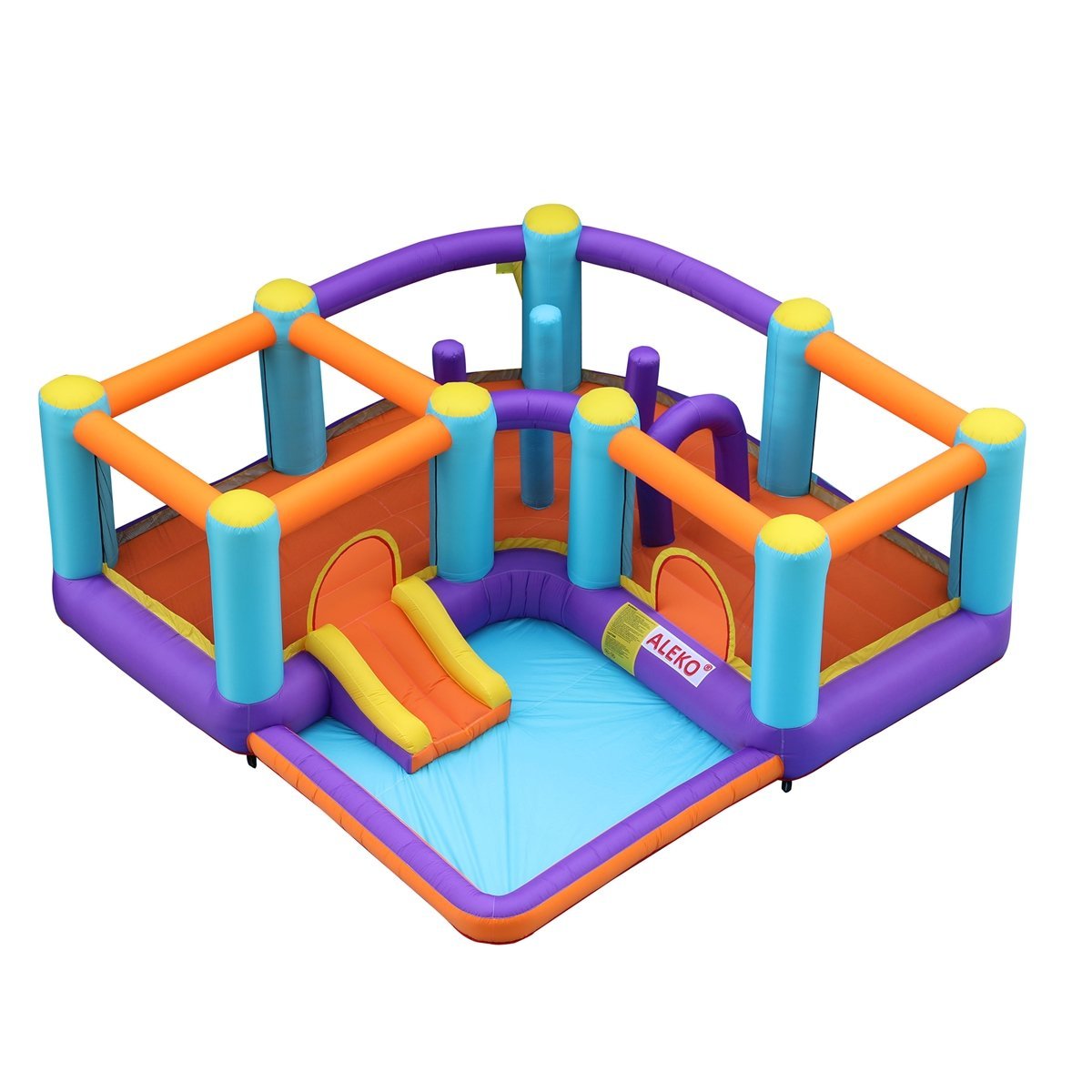 Extra Large Inflatable Playtime Bounce House with Splash Pool and Slide