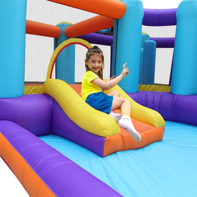 Extra Large Inflatable Playtime Bounce House with Splash Pool and Slide