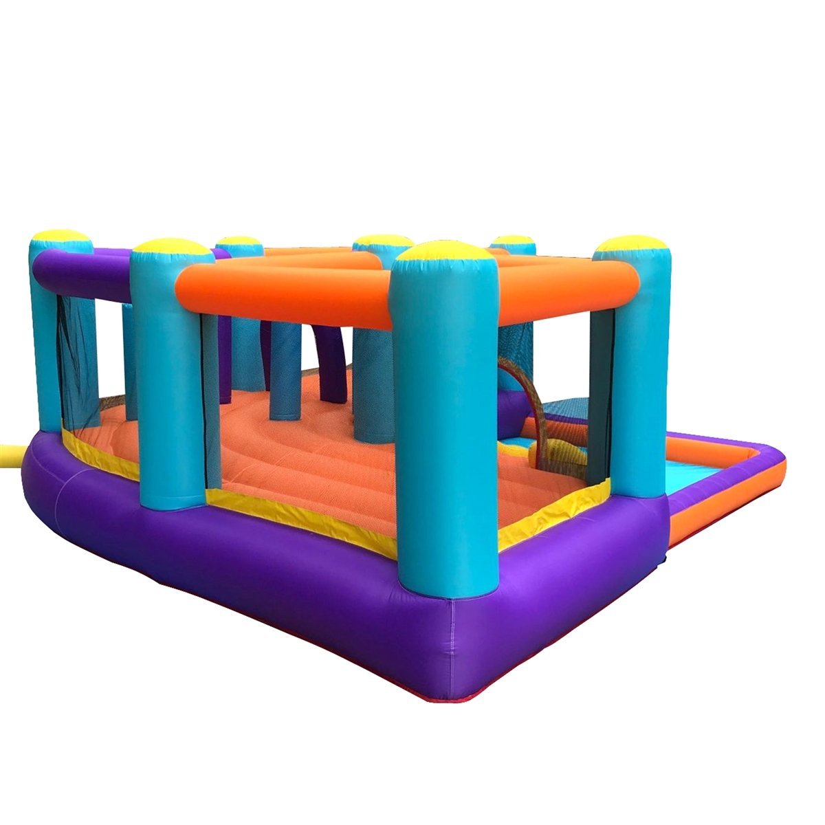 Extra Large Inflatable Playtime Bounce House with Splash Pool and Slide