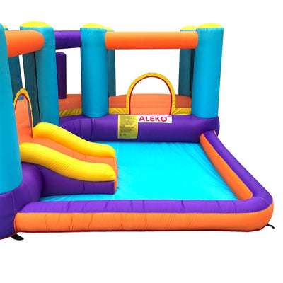 Extra Large Inflatable Playtime Bounce House with Splash Pool and Slide