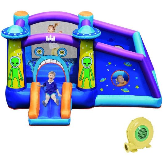 Inflatable Alien Style Kids Bouncy Castle with 480W Blower