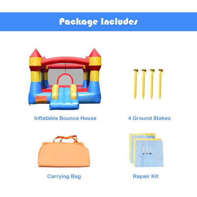 Inflatable Bounce House Castle Jumper Without Blower