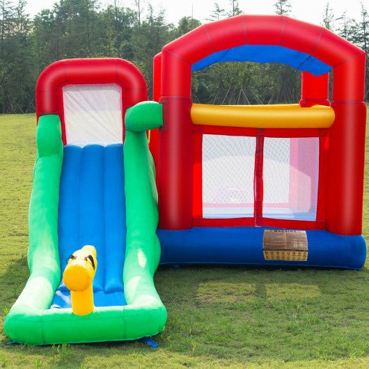 Inflatable Moonwalk Slide Bounce House with Storage Bag